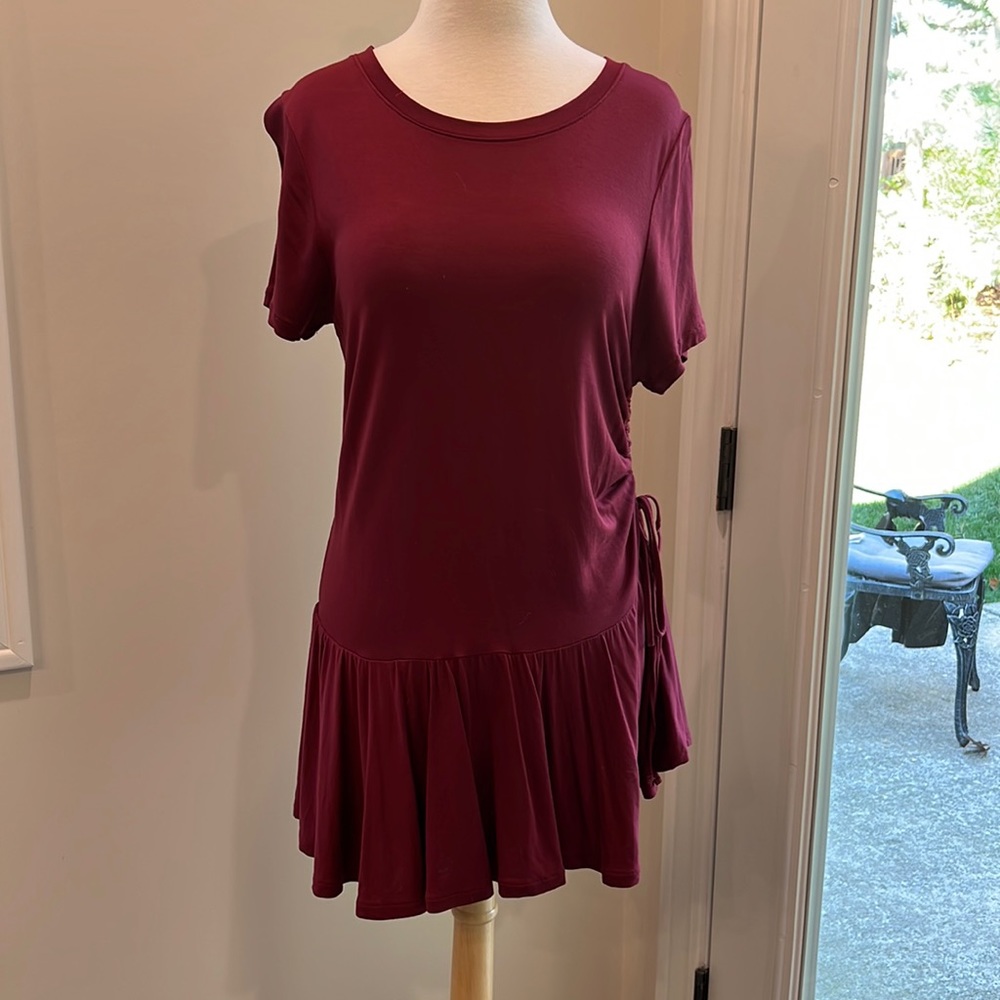 J. Crew maroon tunic top
